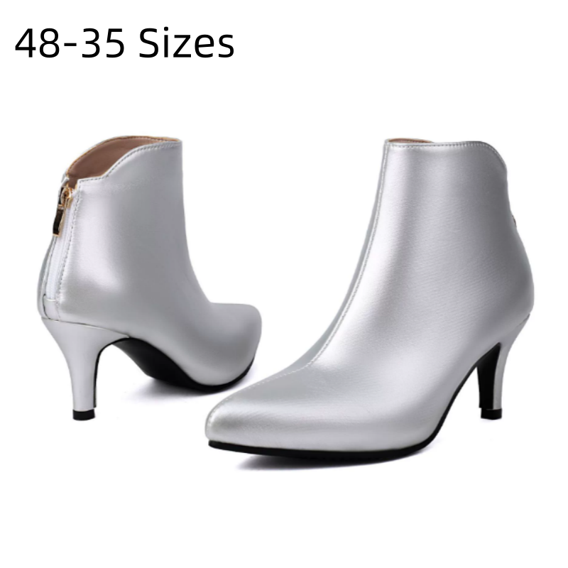 Riding Boot Short - Lady 48 Gold Silver Red Thin