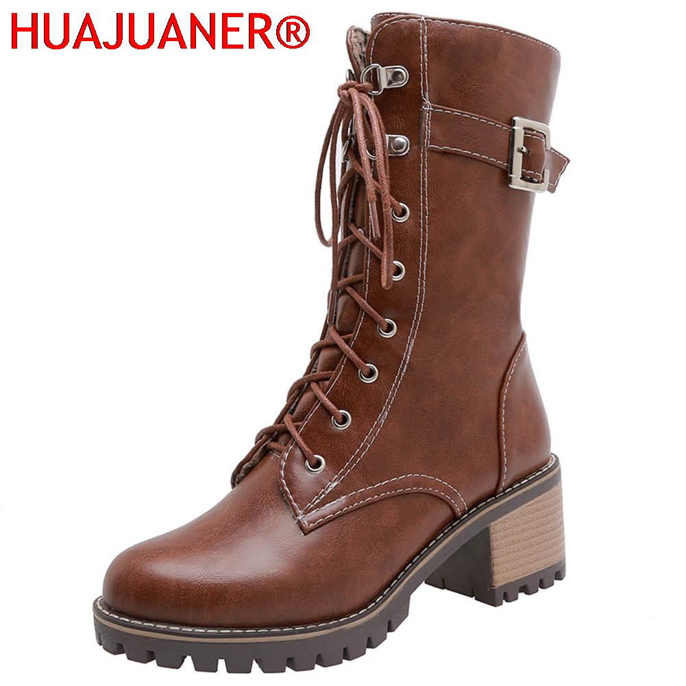 Riding Boot Short - HUAJUANER 2026 Big Size 45 Autumn