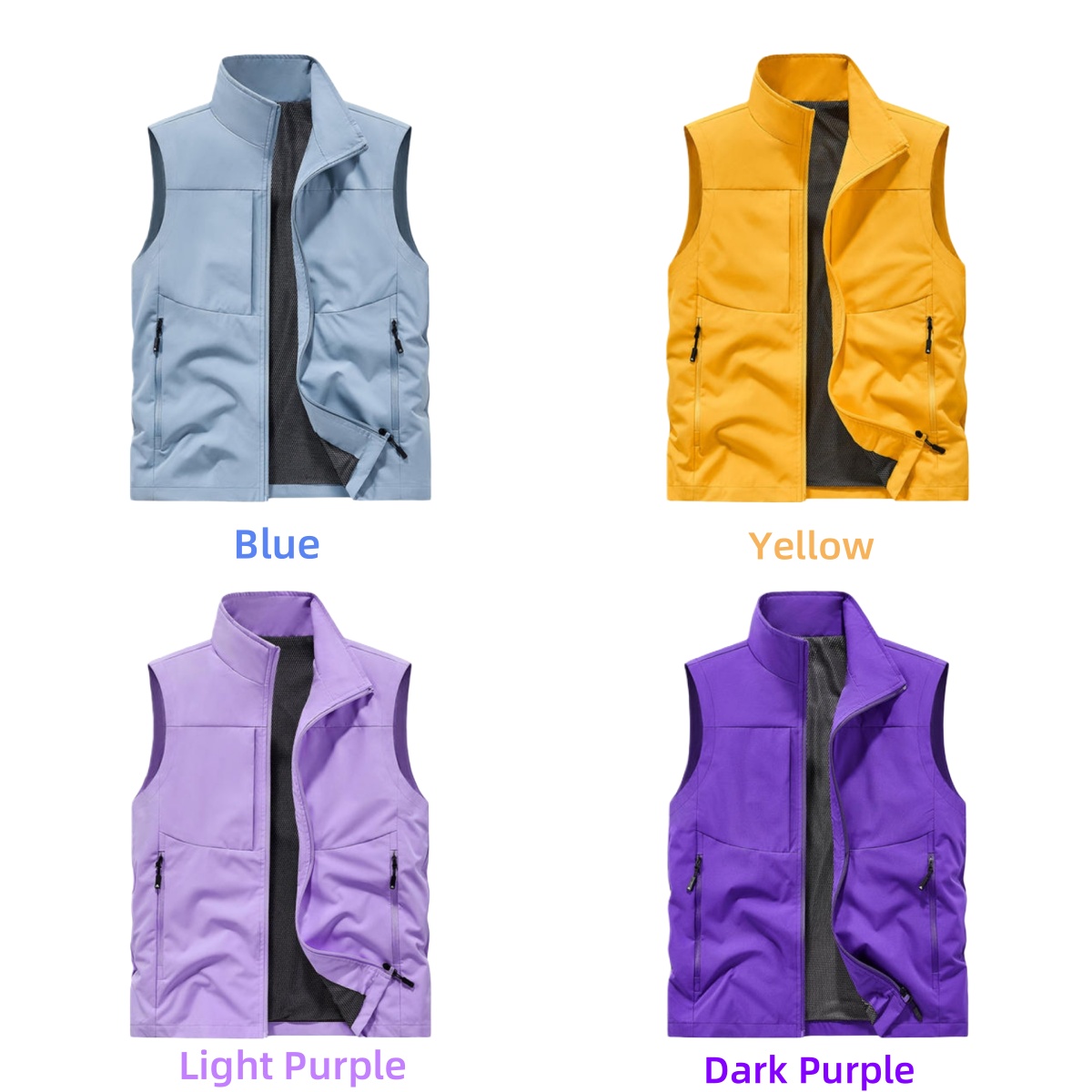 Motorcycle Gear Vest - Hiking Fishing Vest Men Waterproof Windproof