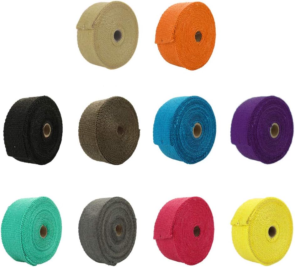 Exhaust Wrap Titanium - High Quality Fiberglass 1M 5M 10M