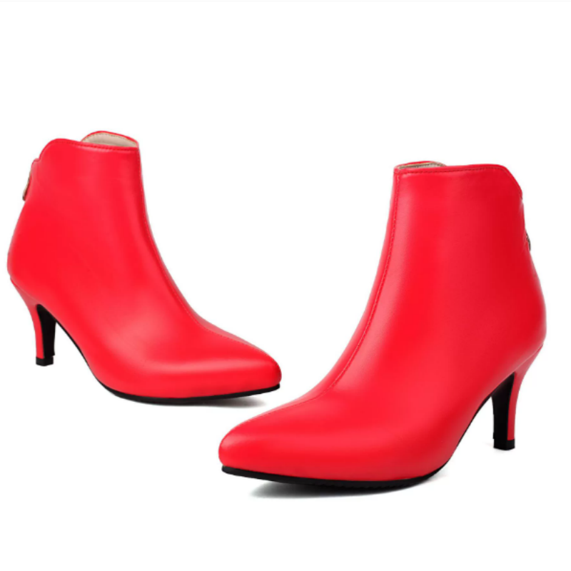 Lady 48 Gold Silver Red Thin H - Riding Boot Short ulasan dan harga