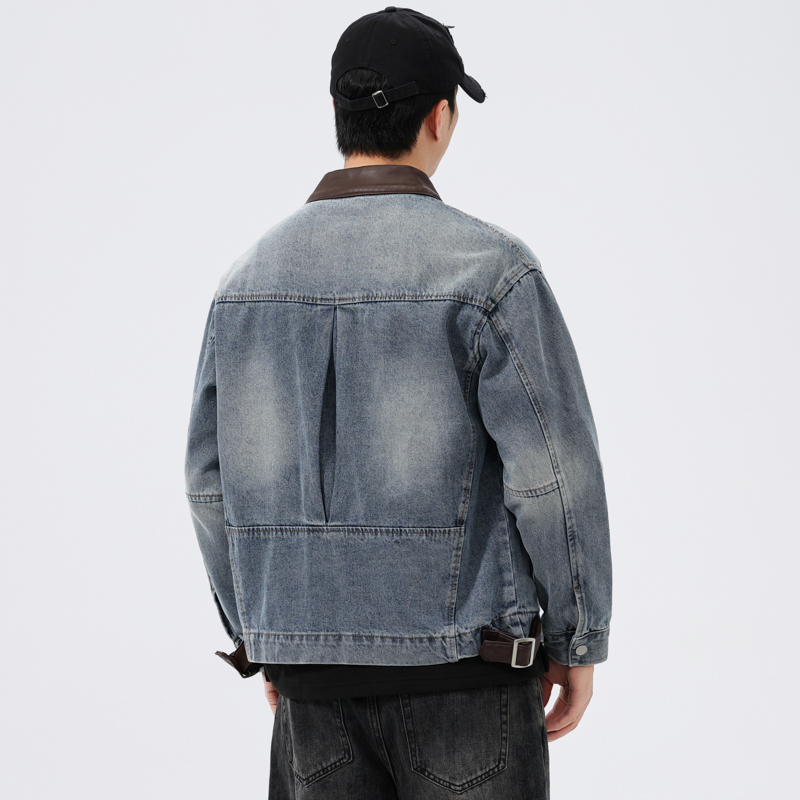 Stand Leather Collar Denim Jac - Motorcycle Gear Jeans ulasan dan harga