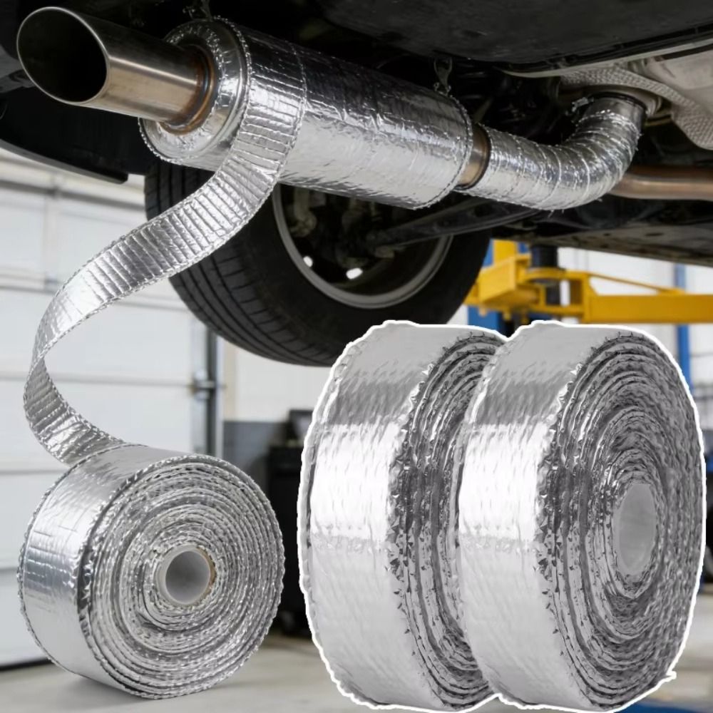 5M Exhaust Pipe Heat Wrap Tape - Exhaust Wrap Titanium ulasan dan harga
