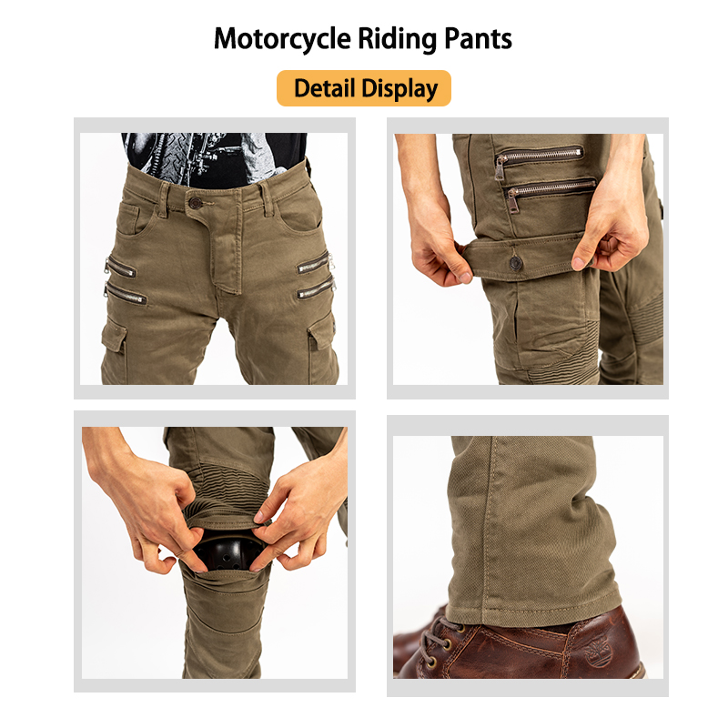 Men Women Slim Fit Zipper Deni - Motorcycle Gear Jeans ulasan dan harga