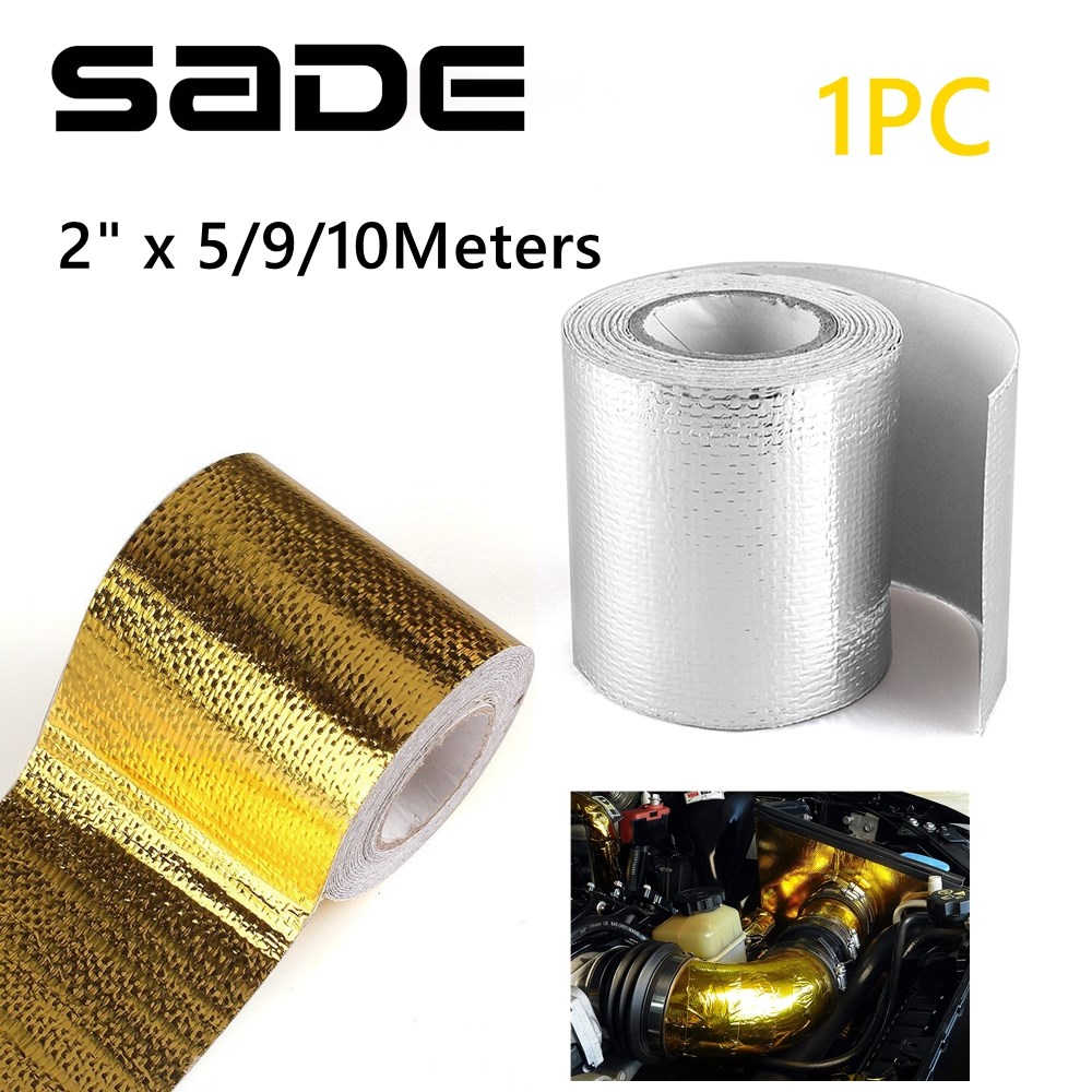 Gold Thermal Exhaust Tape 5/9/ - Exhaust Wrap Titanium ulasan dan harga