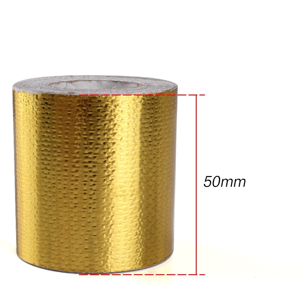 Gold Thermal Exhaust Tape 5/9/ - Exhaust Wrap Titanium ulasan dan harga