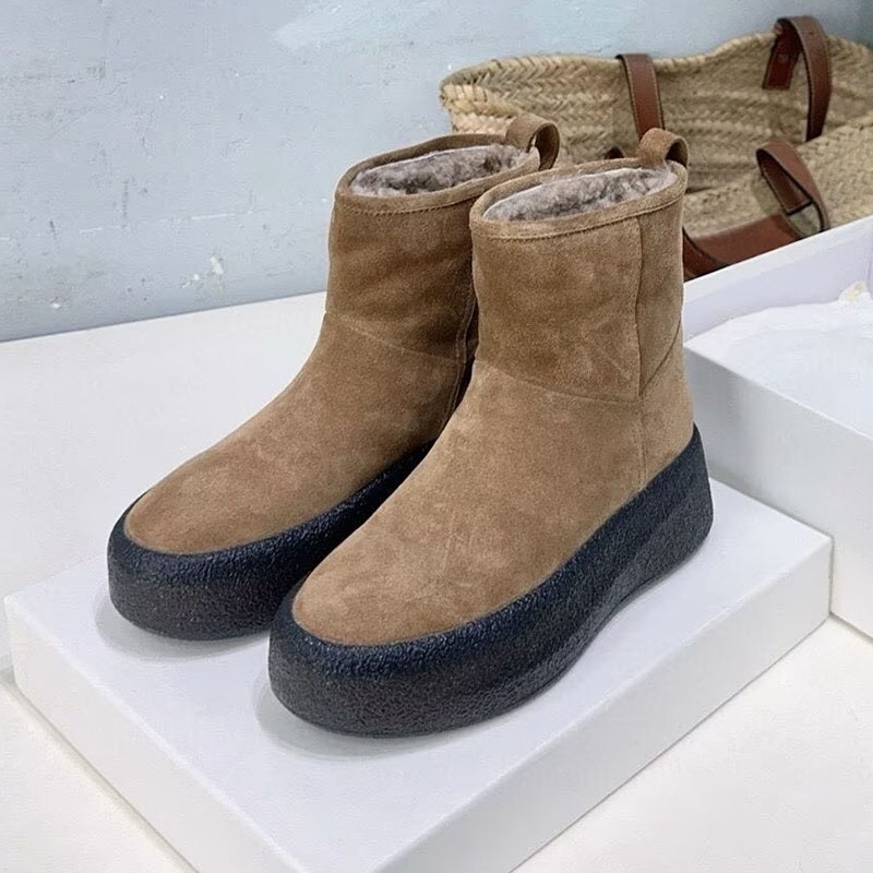 Riding Boots Suede Flat Thick  - Riding Boot Short ulasan dan harga