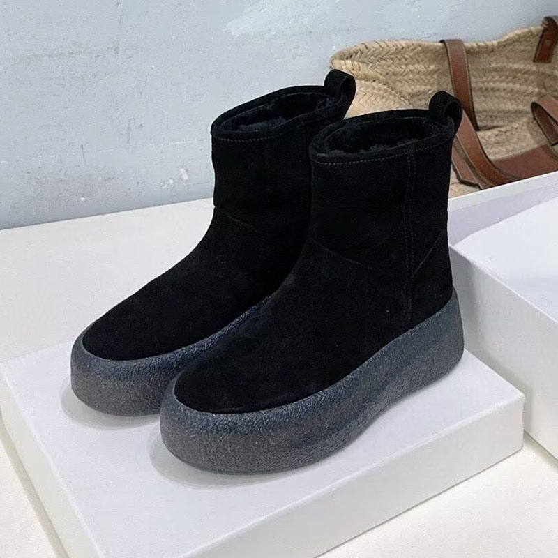 Riding Boots Suede Flat Thick  - Riding Boot Short ulasan dan harga
