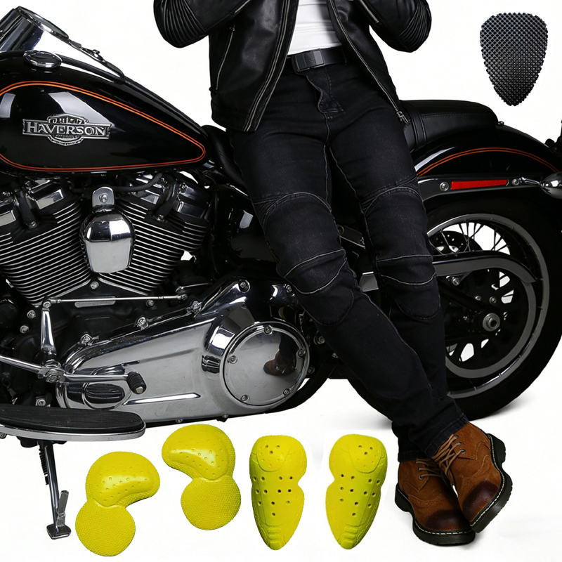 Men Black Motorcycle Dirt Bike - Motorcycle Gear Jeans ulasan dan harga
