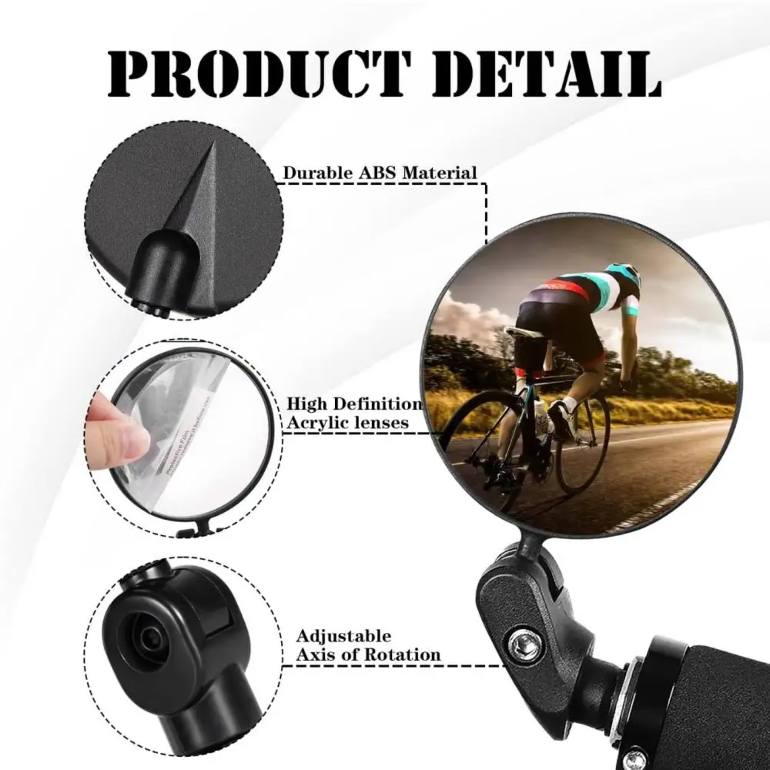 2PCS Bicycle Rearview Mirror B - Mirror Extender Bar ulasan dan harga
