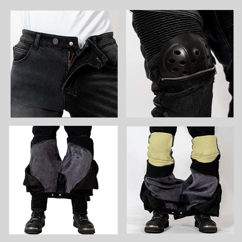 Winter Motorcycle Pants warm   - Motorcycle Gear Jeans ulasan dan harga