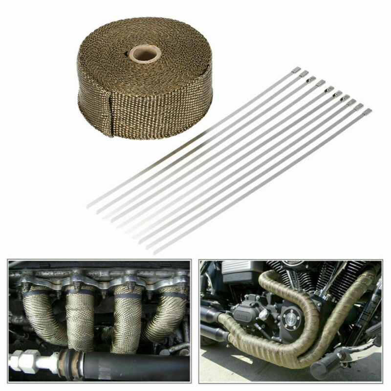 10M Motorcycle Exhaust Systems - Exhaust Wrap Titanium ulasan dan harga