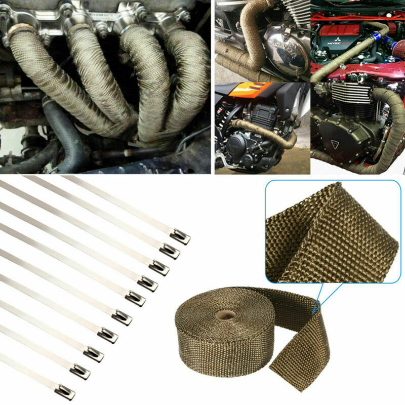10M Motorcycle Exhaust Systems - Exhaust Wrap Titanium ulasan dan harga