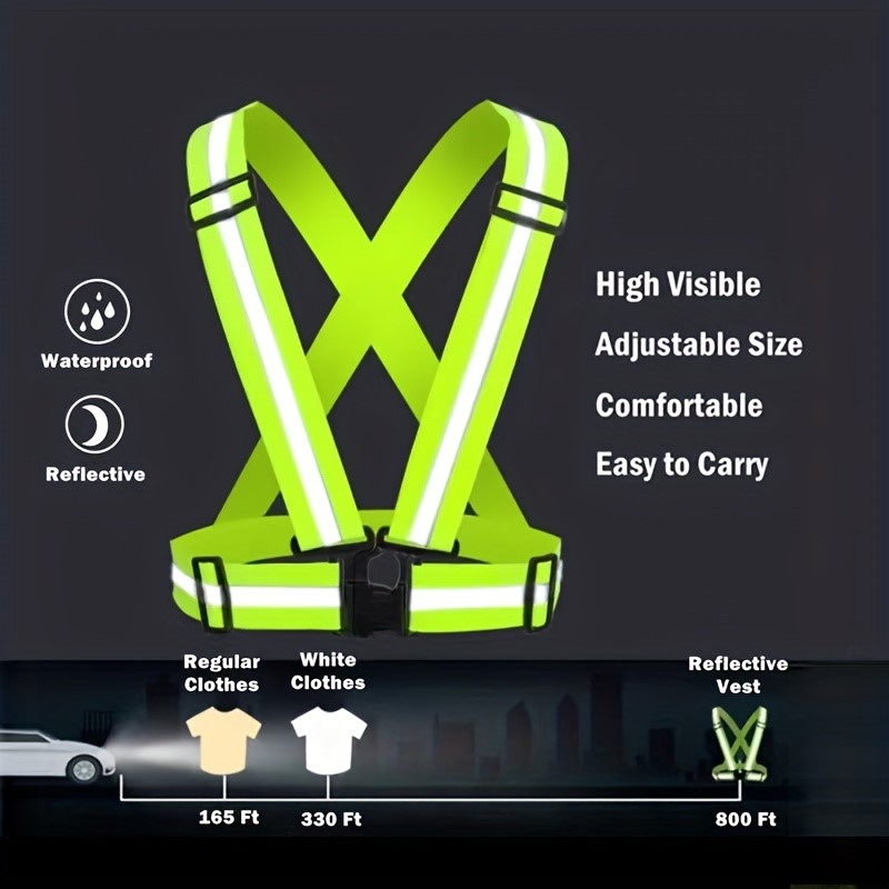 High Visibility Reflective Saf - Motorcycle Gear Vest ulasan dan harga