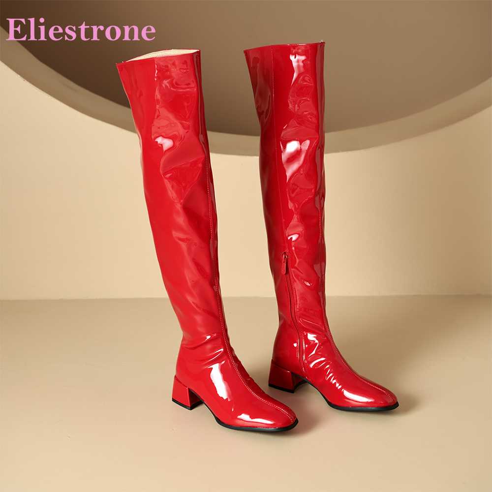  New Winter Glamour Red Gold W - Riding Boot Short ulasan dan harga