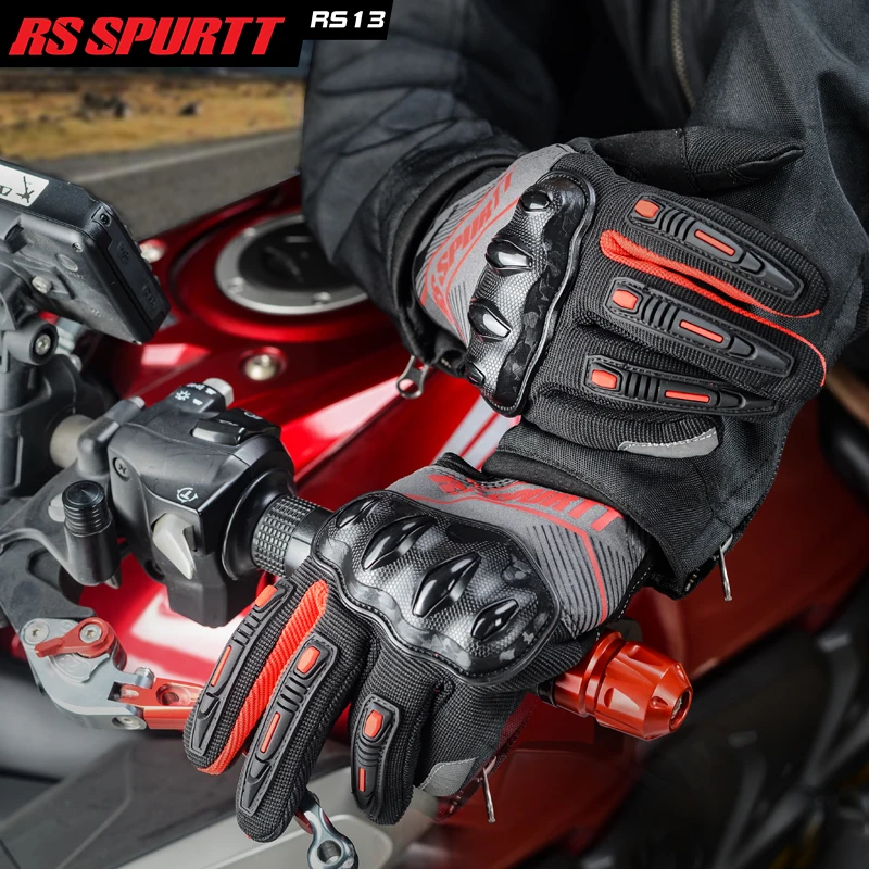 RS Full Finger Motorcycle Glov - Motorcycle Gear Mesh ulasan dan harga